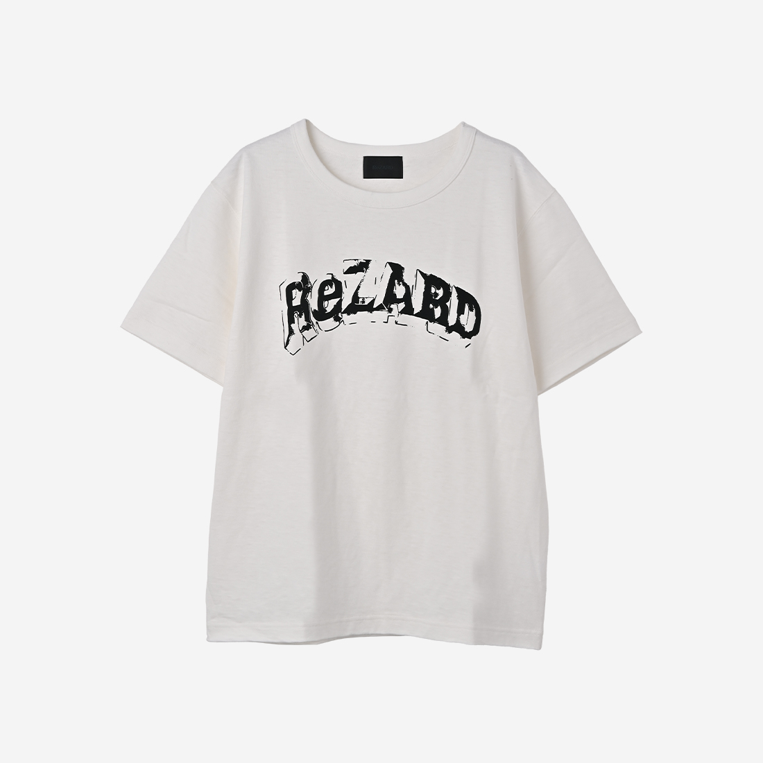 【ReZARD】Flocky Logo Printed T-shirts(White)