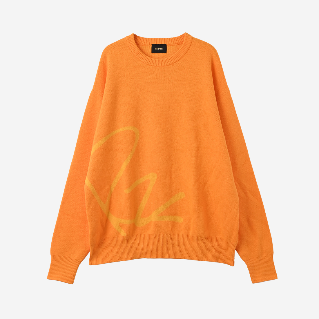 【ReZARD】Rz Logo Jacquard Sweater(Orange)