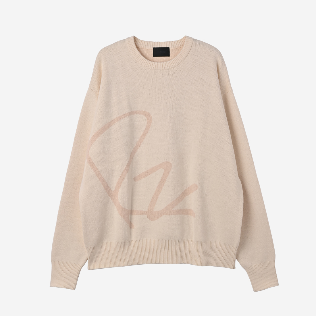 【ReZARD】Rz Logo Jacquard Sweater(White)