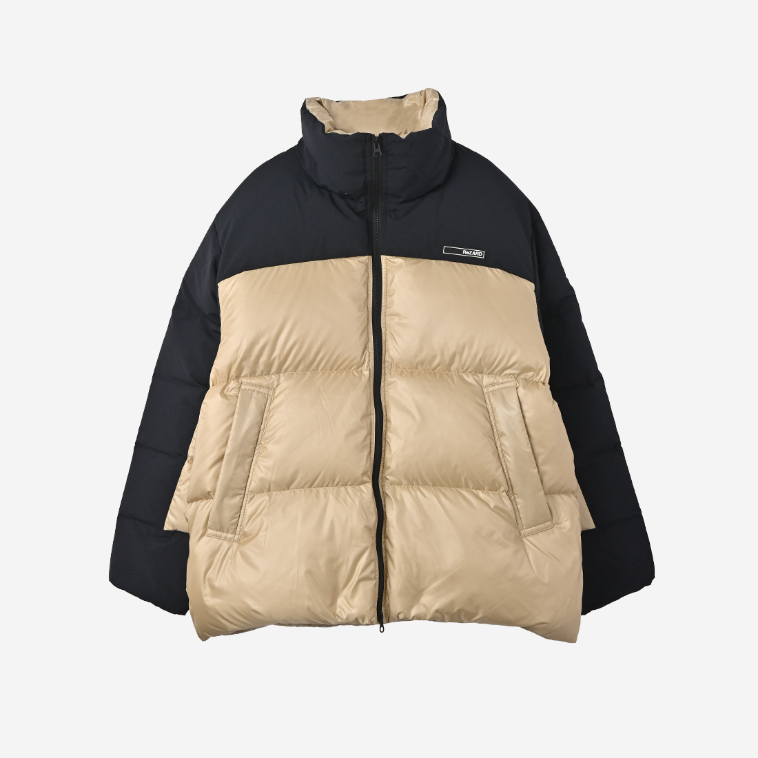 【ReZARD】Shoulder Switched Down Jacket(Beige)