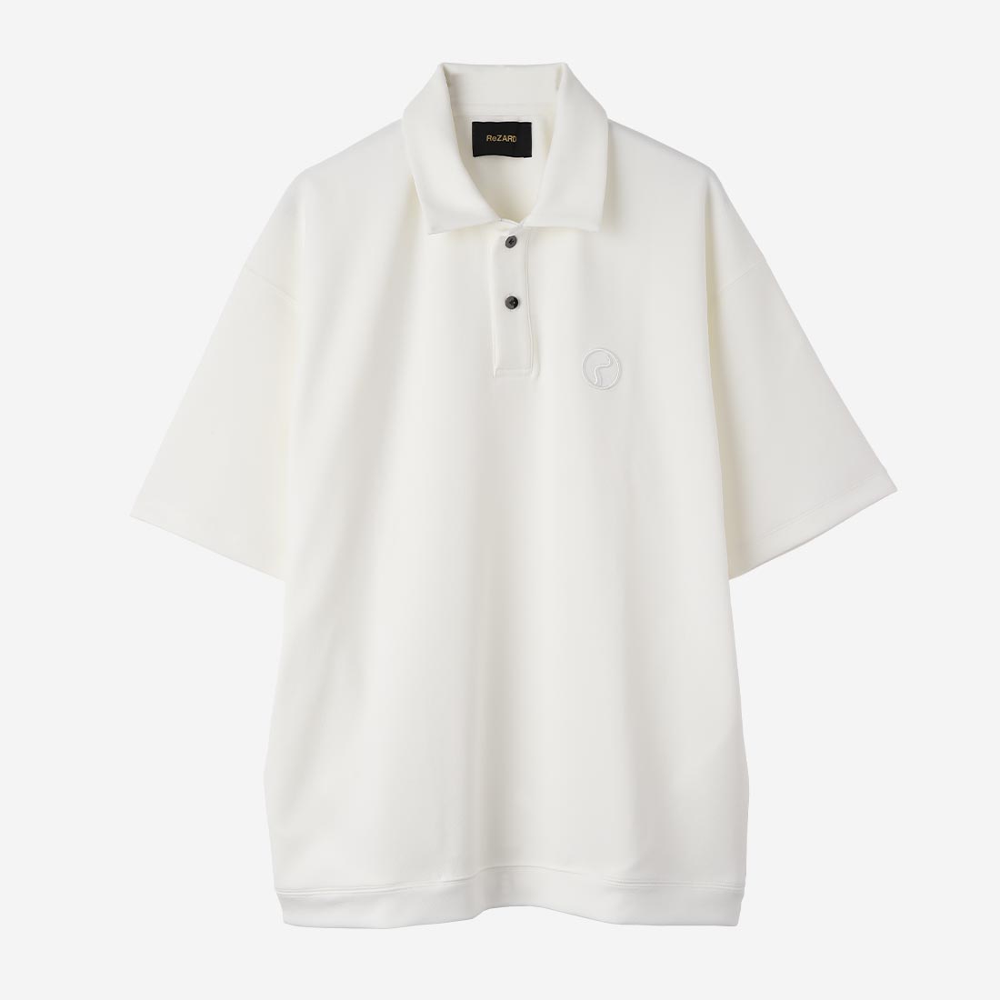 【ReZARD】3D Embroidery Polo Shirts(WHITE)