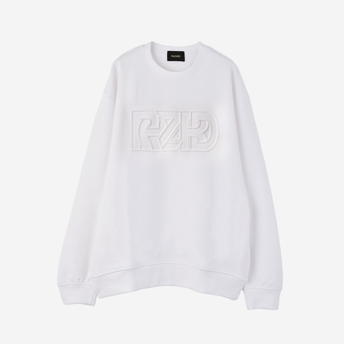 【ReZARD】 Emboss Logo Sweat(White)