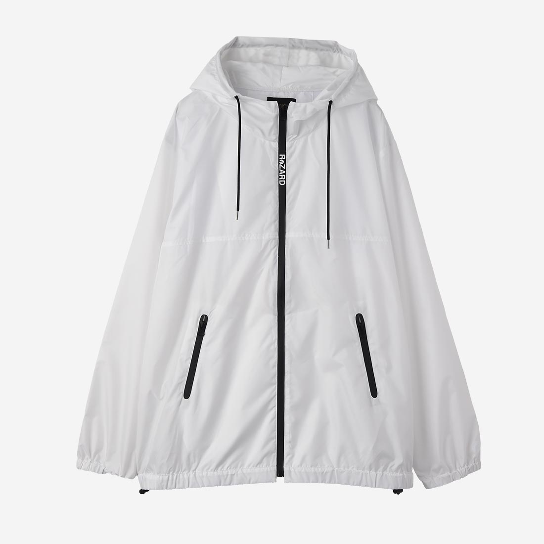 【ReZARD】Logo Fastener Hooded Jacket(WHITE)