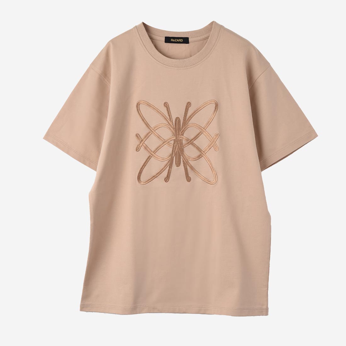 【ReZARD】Tangled Logo T-Shirts(BEIGE)