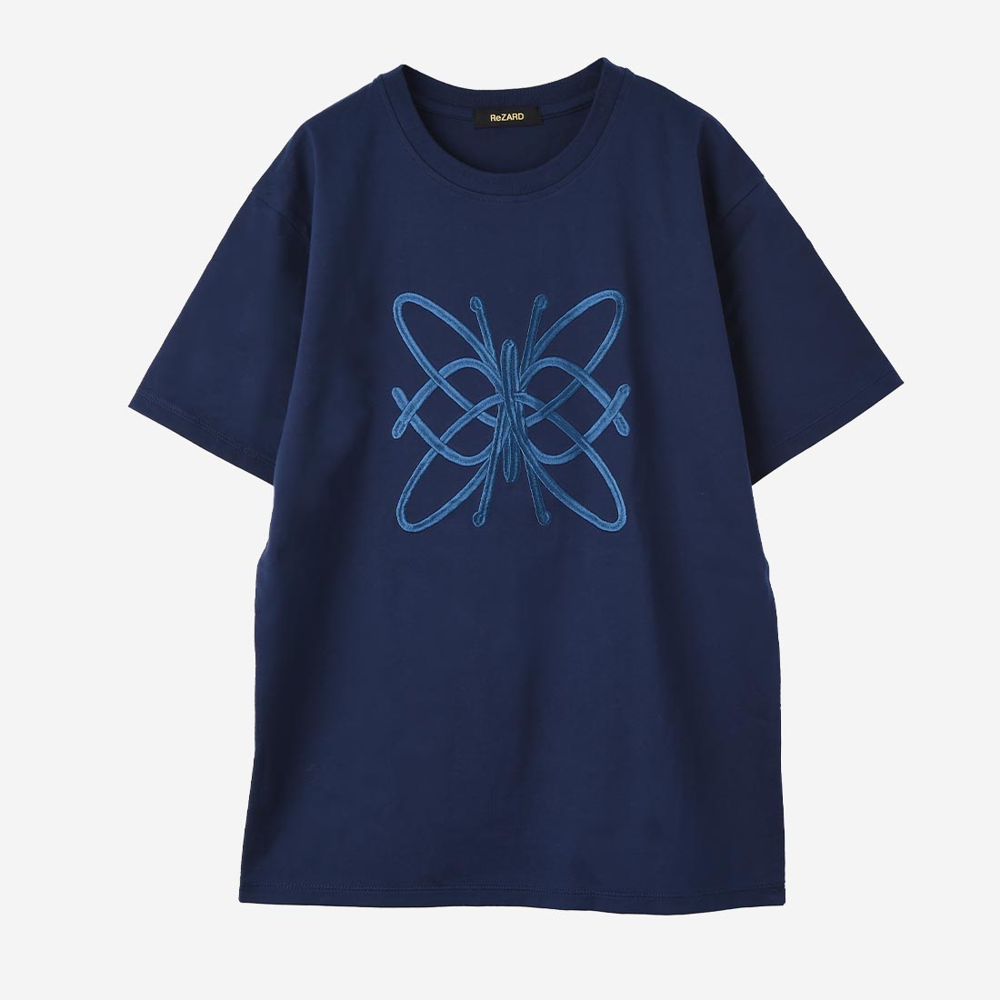 【ReZARD】Tangled Logo T-Shirts(NAVY)