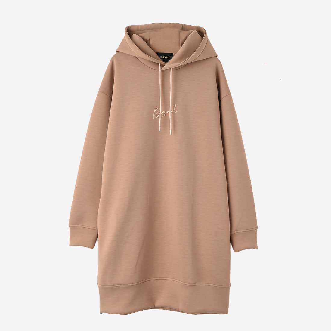 Embroidery Hooded Dress(BEIGE)
