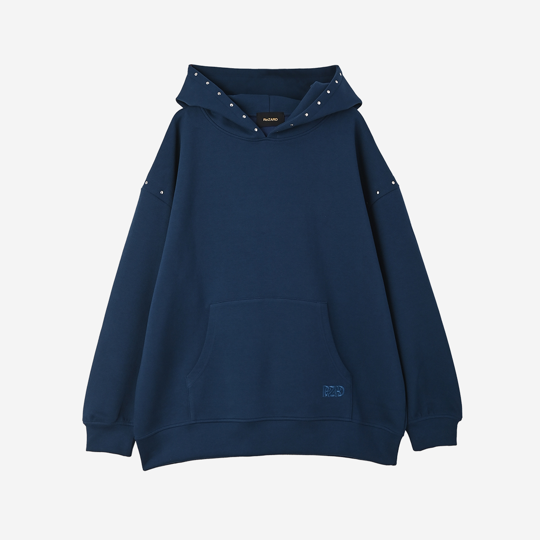 【ReZARD】Studs Hoodie(Navy)