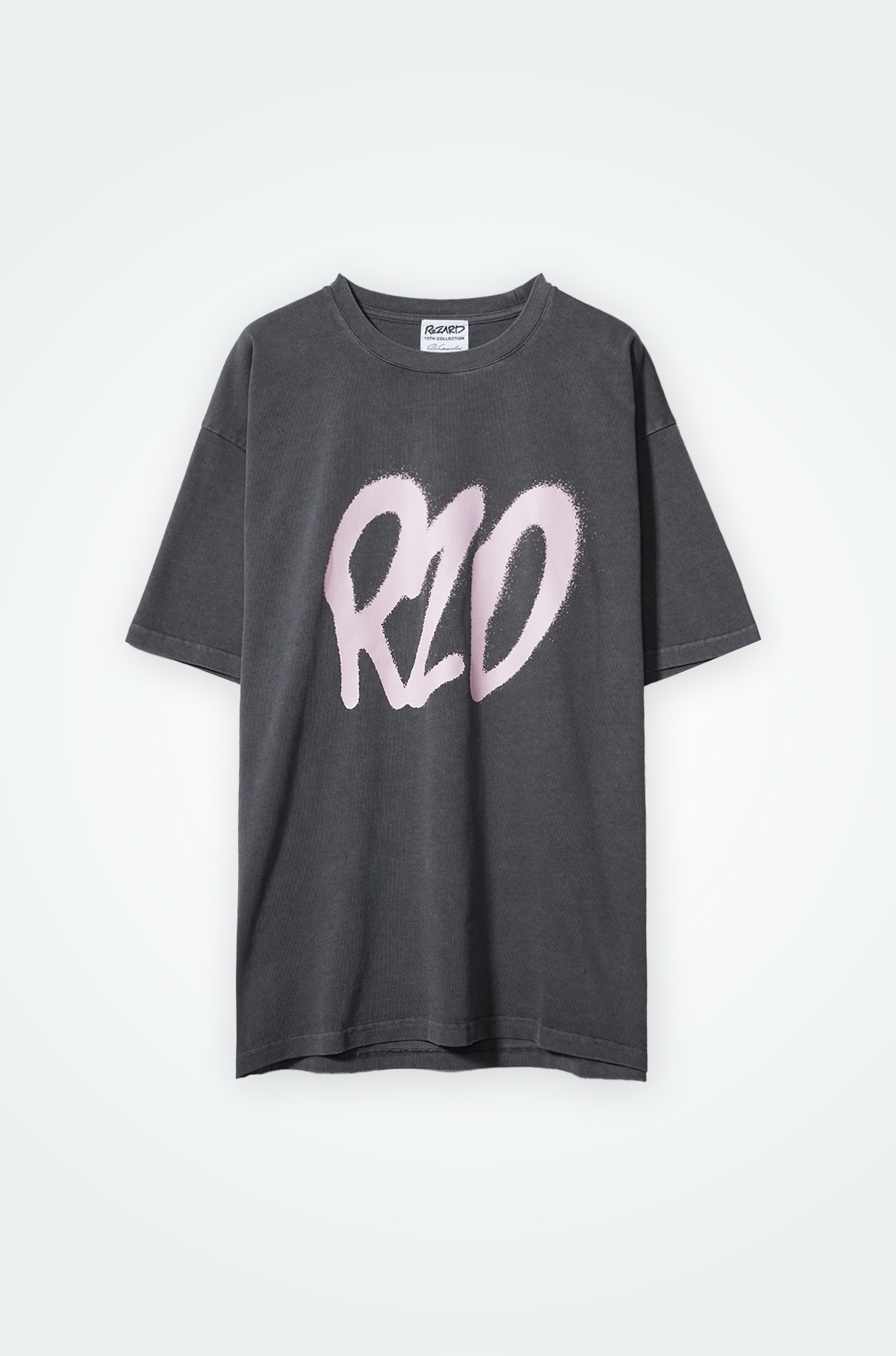 Spray Logo Print T-Shirts(PINK)