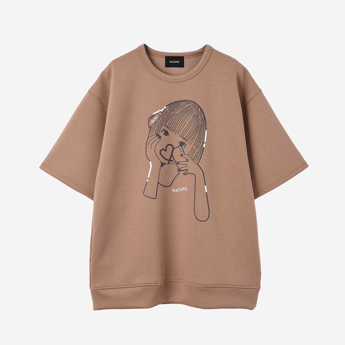 【ReZARD × Masato Yamaguchi】Half Sleeve Sweat(BEIGE)