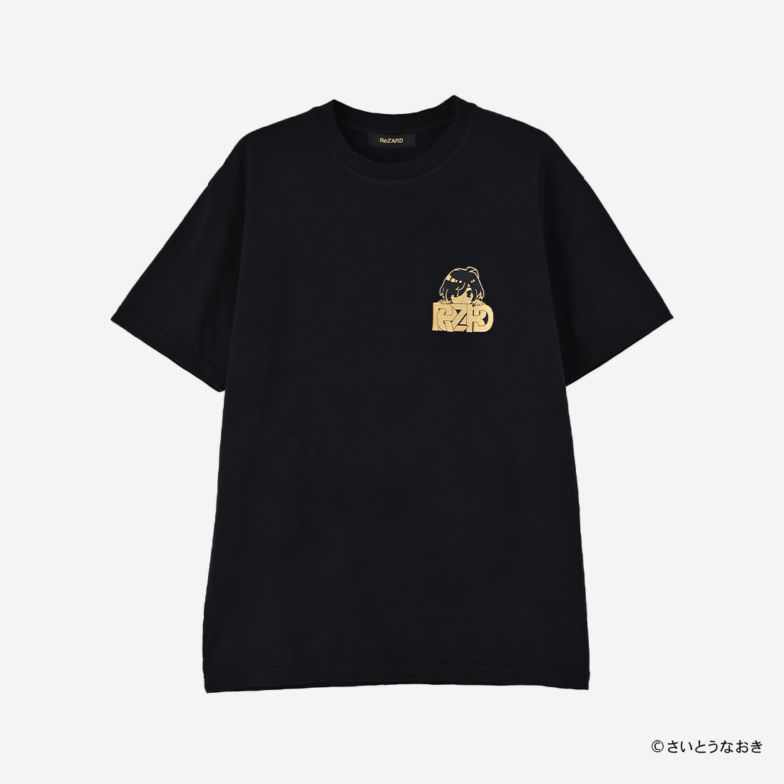 【ReZARD × さいとうなおき】Print T-shirts(Black)