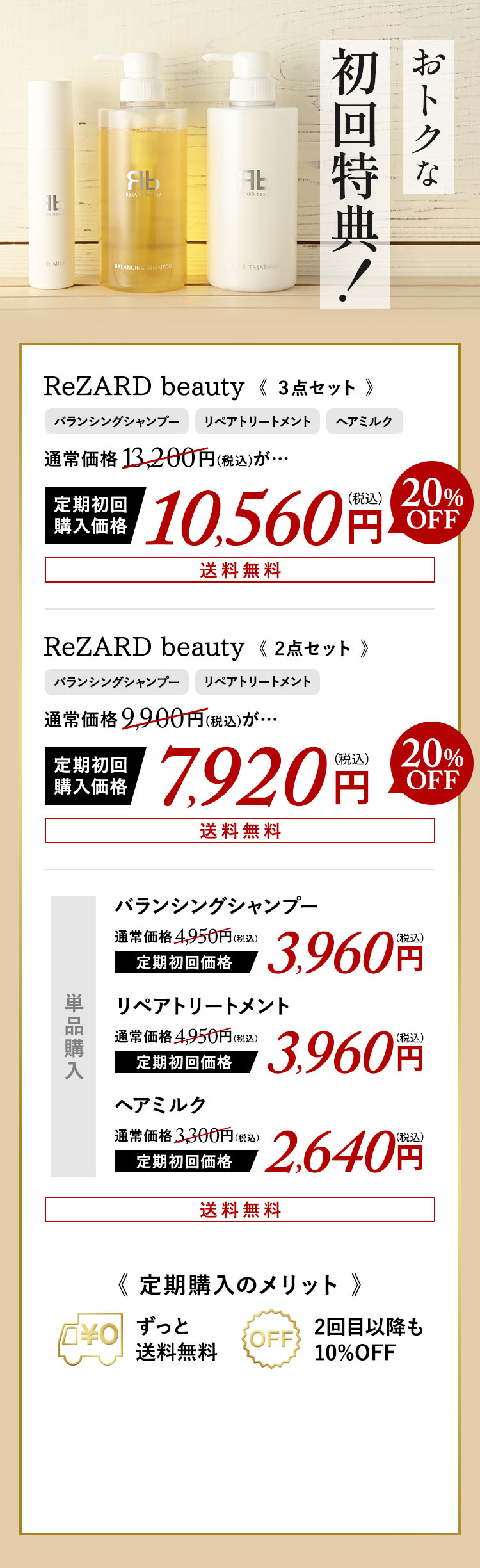 レディース メリット